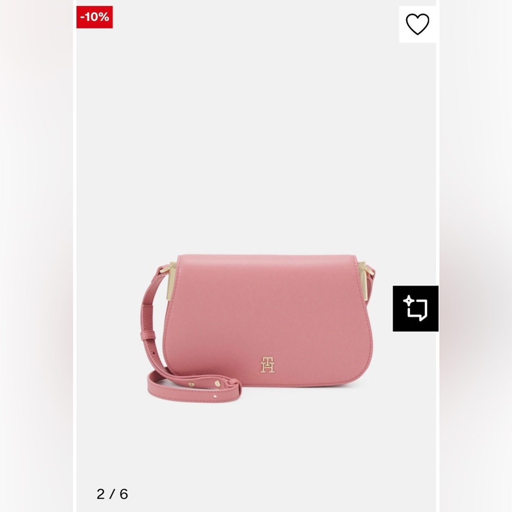 Tommy Hilfiger SPRING CHIC FLAP CROSSOVER - Cross body bag - teaberry blossom